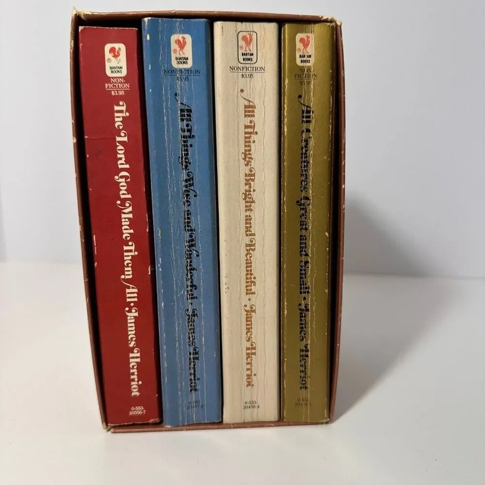 Vintage All Four Lovable Bestsellers by James Herriot Collection Of Books Set